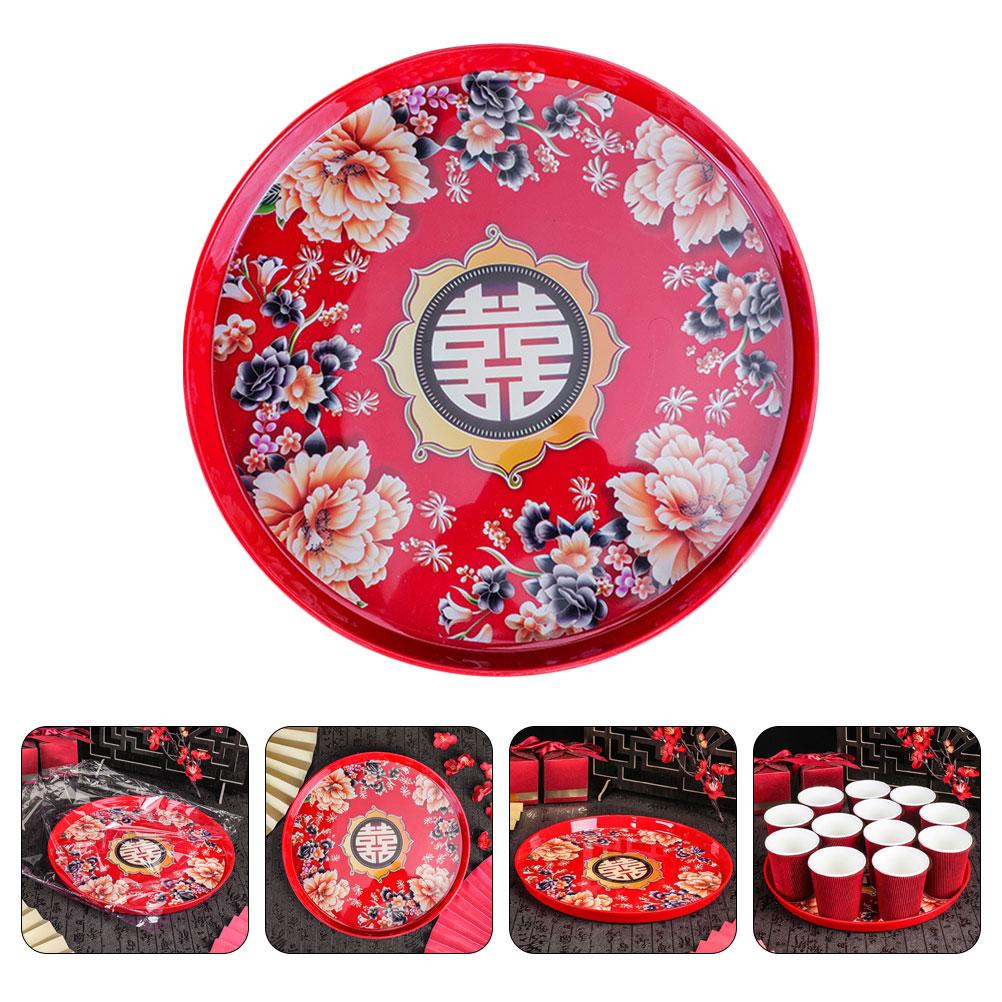 Hochwertiges Material Praktische Aufbewahrung Küche Schlafzimmer Süßigkeitenteller Chinesischer Stil Snack Party Servierplatten