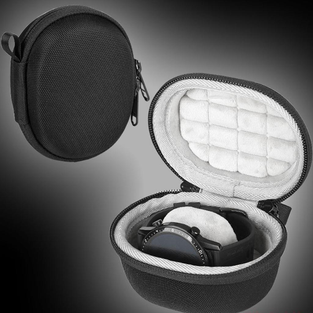 Waterproof Single Watch Case Portable Storage Box Organizer Shock-Resistant Zipper Container for Smartwatch Wristwatch
