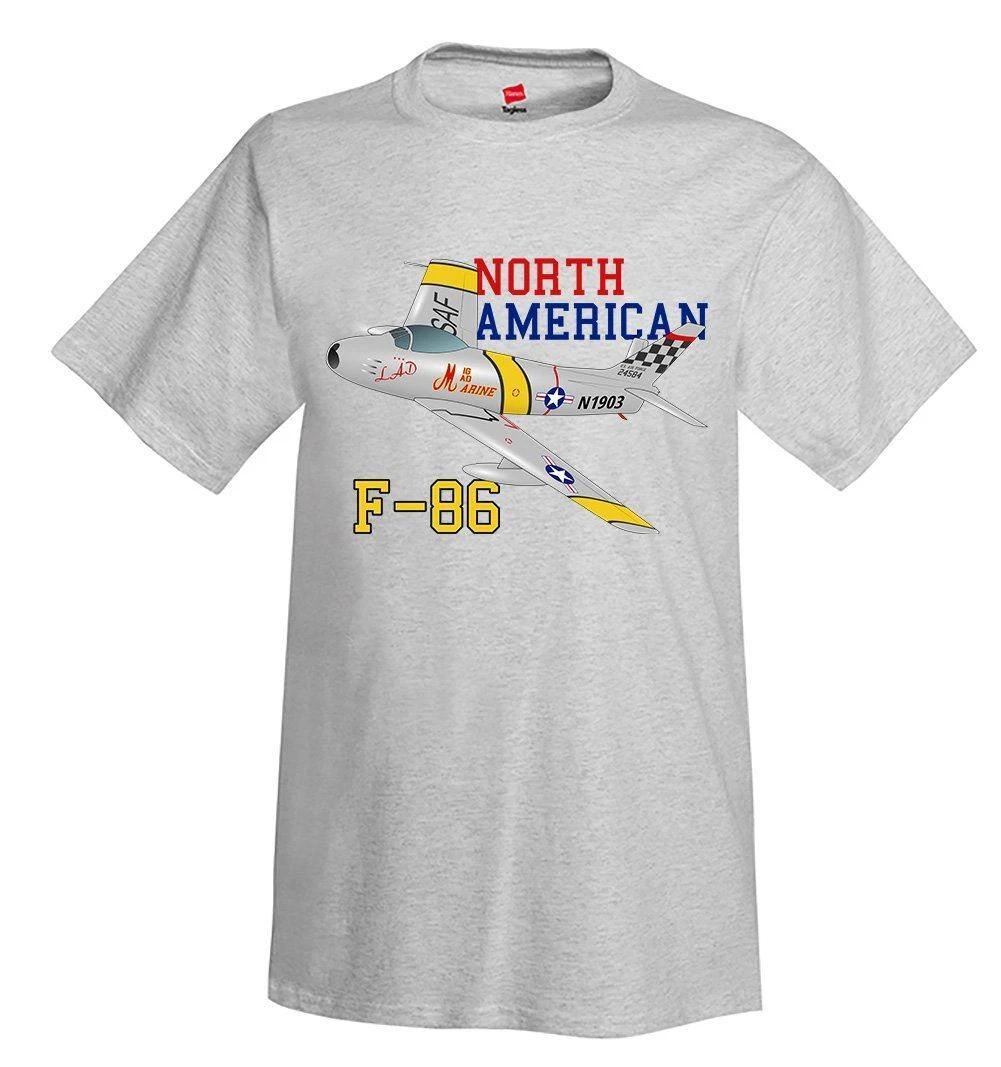 North American F-86 Sabre Airplane T-Shirt - Personalized w/ Your N# S