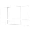 Wall Molding 3 Pack, Wainscoting Panels Kit, Lightweight Paintable Polystyrene, Easy To Install Accent Wall Trim for Interior Décor Living Room,