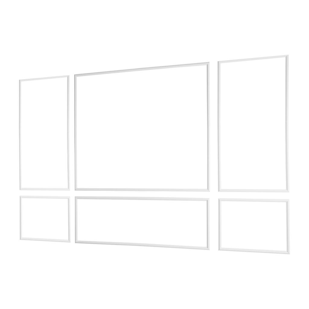 Wall Molding 3 Pack, Wainscoting Panels Kit, Lightweight Paintable Polystyrene, Easy To Install Accent Wall Trim for Interior Décor Living Room,