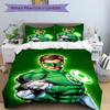 3pcs Green Lantern Ring Cover Set,Soft Comfortable Duvet Cover,Guest Room (1*Duvet Cover + 2*Pillowcases, Without Core) yy251024140