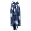 2024 Summer Tie-Dye Fringed Hem Tie-Waist Long Skirt for Women