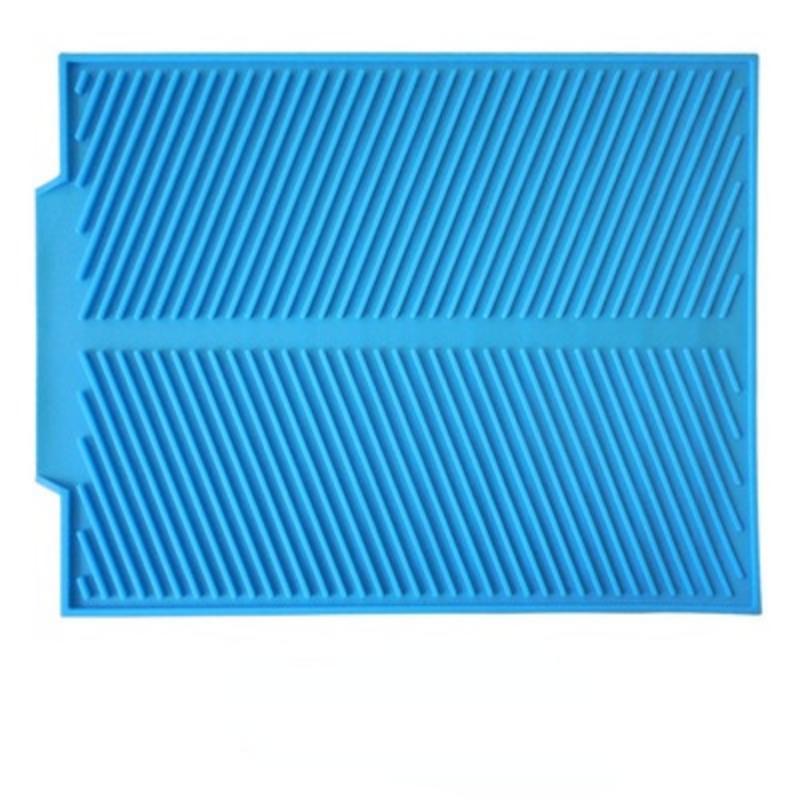 Kökssilikon Dräneringsdyna Förvaring Diskkopp Torkmatta Avloppsbricka Halkfria kastruller för porslin Anti- skållningsgrytlapp bordstablett