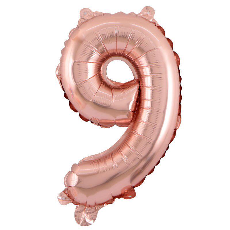 32 Inch Rose Gold Digital Balloon Number Helium Foil Birthday Party Wedding Decoration