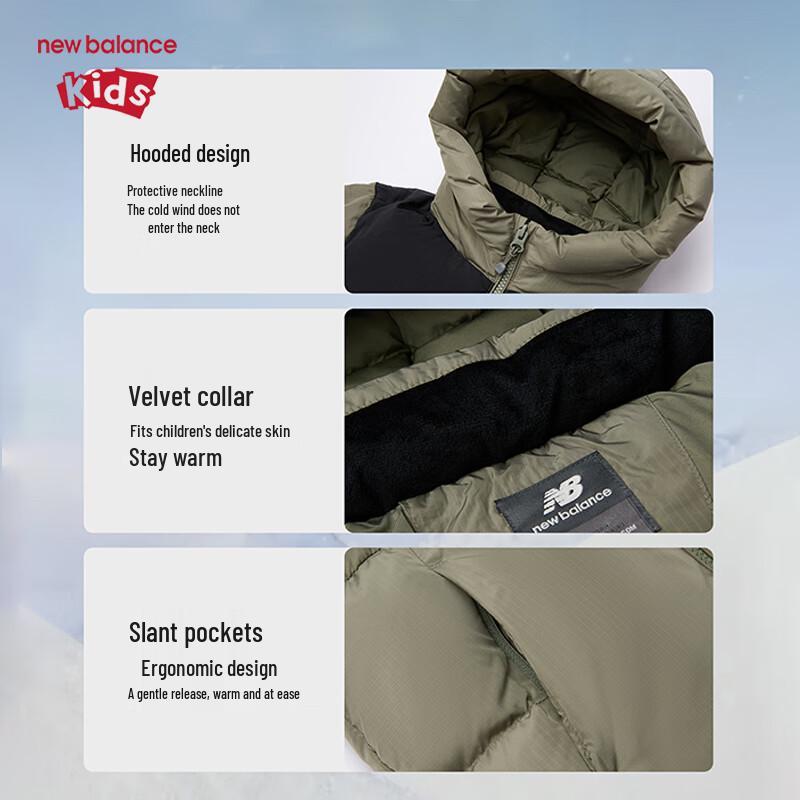New Balance Kids' Goose Down Puffer Jacket
