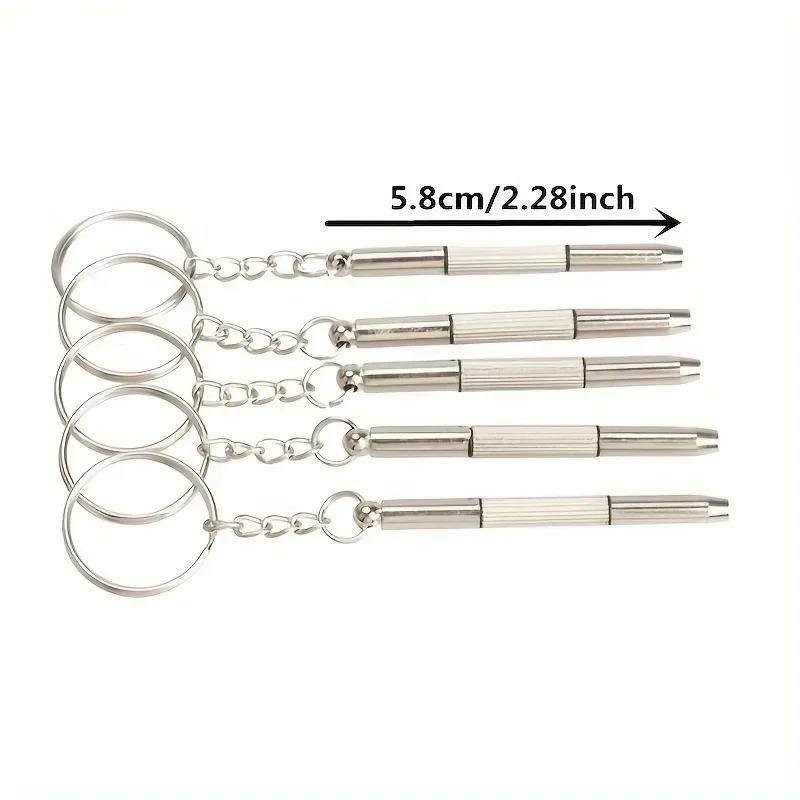 3 Pairs of Portable Mini Hand Mirrors, Screwdrivers, 3-in-1 Glasses Repair Kit, Multifunctional Set, Convenient and Practical