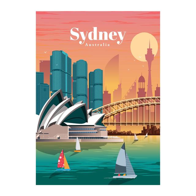 Słynny krajobraz miejski plakat na płótnie wydruk ścienny