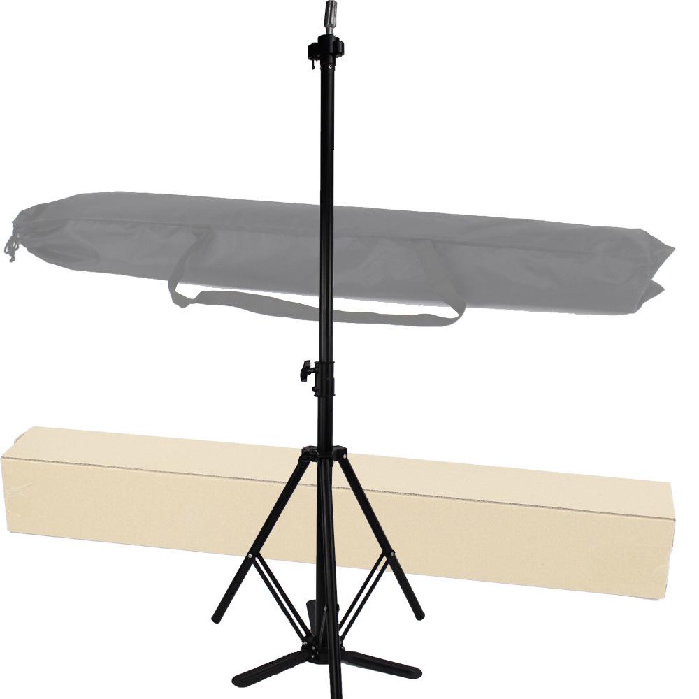 High-Grade Foot-Operated Tripod Stand for Hairdressing Mannequin Heads Large Stainless Steel Stand