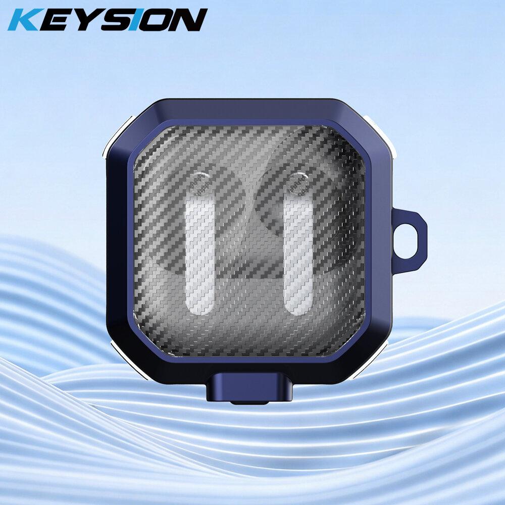 

KEYSION Transparent Carbon Fiber Texture Earphone Case for Samsung Buds 4 4 Pro Hard PC With Switch Shockproof Headphone Cover for Galaxy Buds4 Pro