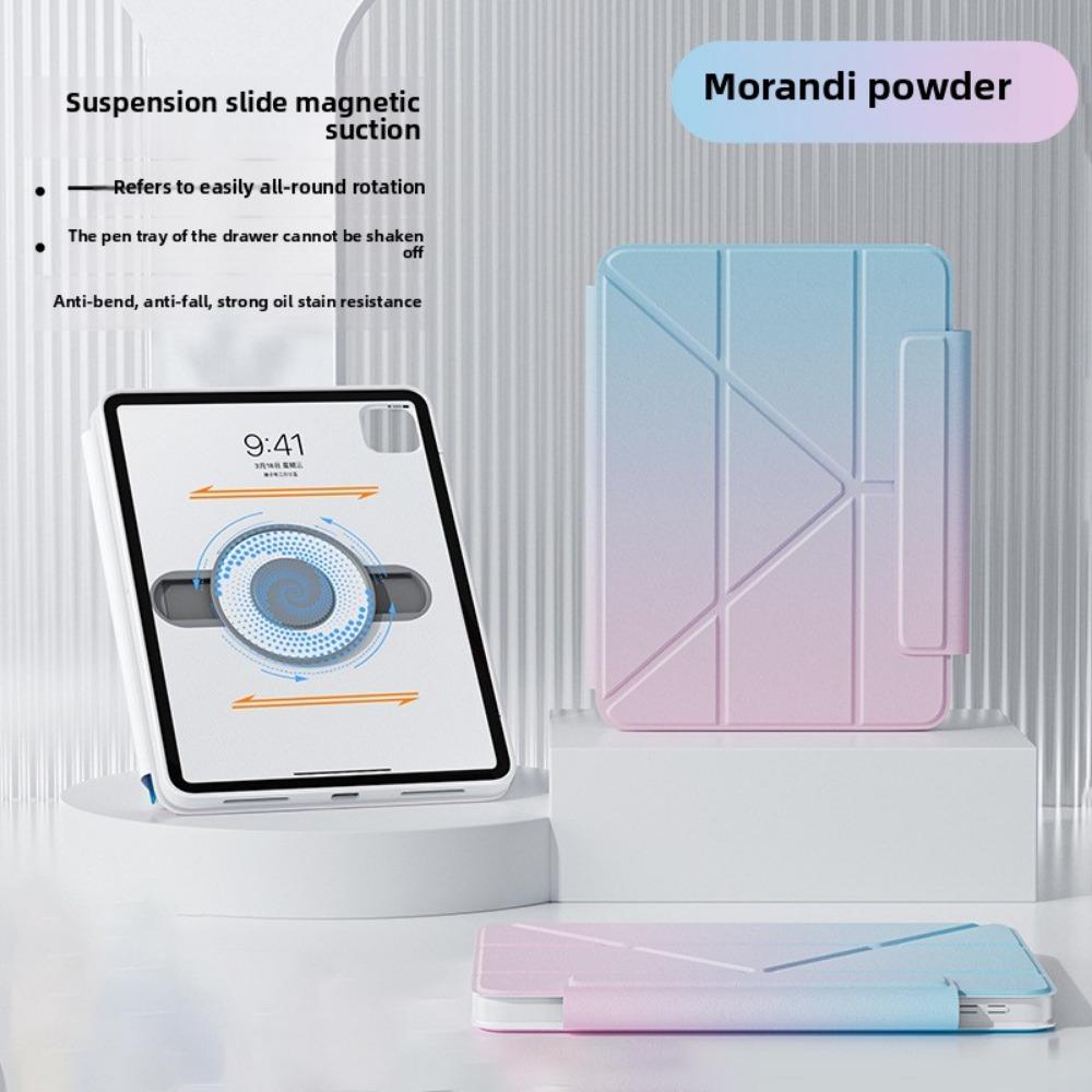 Magnetic Floating Slide for IPad Pro 11 Case Compatible with Air 5 4 Pencil Slot 10th Gen Protective Cover