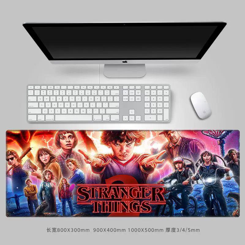 Premium Personalisierte Kreative Mauspads StrangerThings Leder-Mauspad Peripheres Computer-Tastaturpad Große Größe Büro-Schreibtischpad Tastaturpad