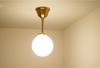 Interform LT-4304WH Rike Spotlight with Incandescent Bulb, White, Gold, Modern