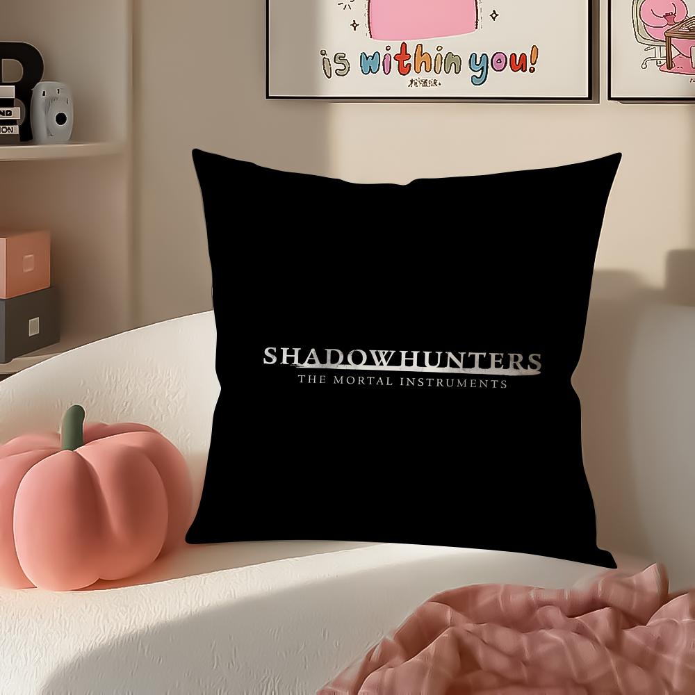 Movie SShadowhuntersS Cushion Cover Pillowcase Short Plush Invisible zipper Room Sofa Cushion Cover
