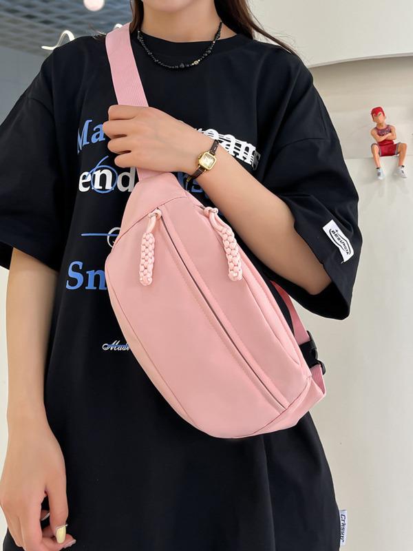 Japanese Style Crossbody Chest Bag - Casual, Versatile, Unisex Bag for Phones & Essentials