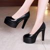 Plus Size 32 43 Platform Catwalk Shoes Women Wedding Shoes Bride 2025 Shallow High Heels Platform Pumps Elegant Dress Court Shoe
