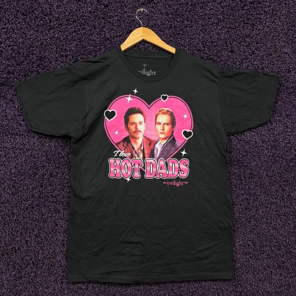 

Twilight Carlisle and Charlie Hot Dads TShirt Size Large Unisex T-Shirt XXL