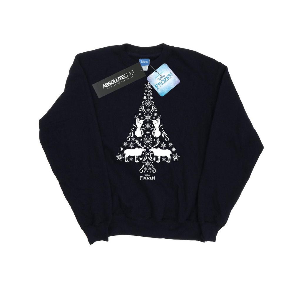 Disney Womens/Ladies Frozen Christmas Tree Sweatshirt