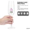 STOBAZA Rose Wine Glass with Rose Inside Wine Goblet Cocktail Glasses Crystal Flutes Red Wine Glass for Wedding Birthday Christmas Gift-1pc