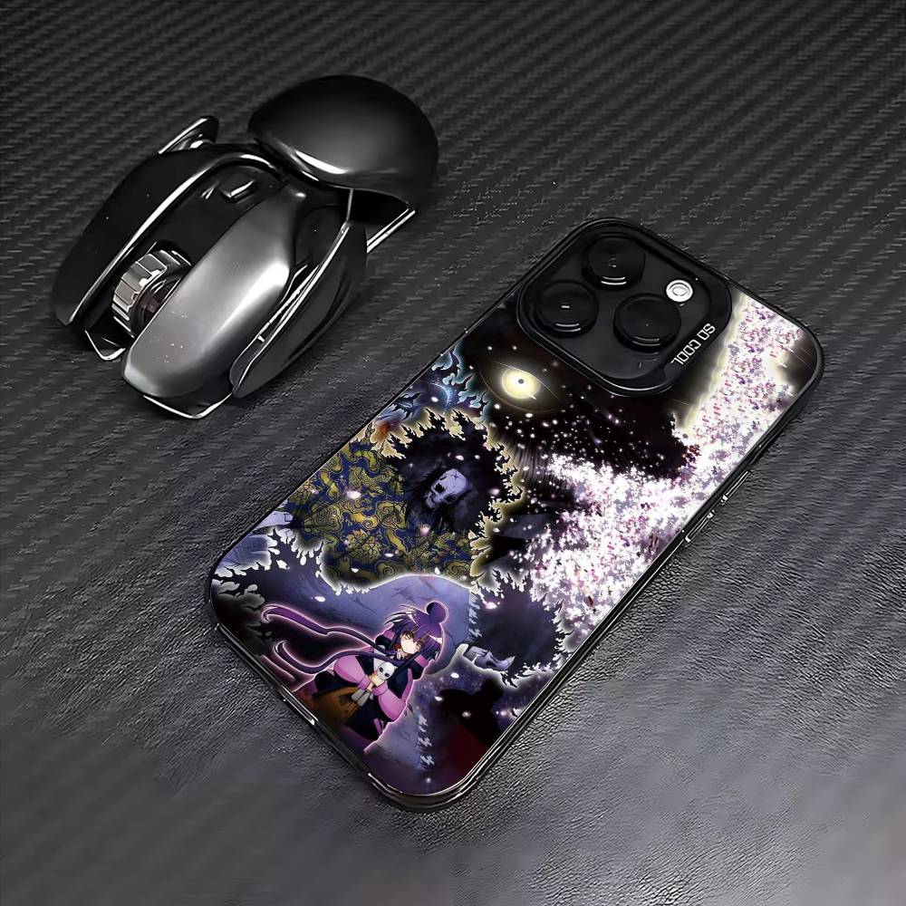 Anime D-Dark G-Gathering Phone Case For iPhone17,16,15,14,13,12,11 Plus,Pro Max Colored Silver Plated Inside Cover