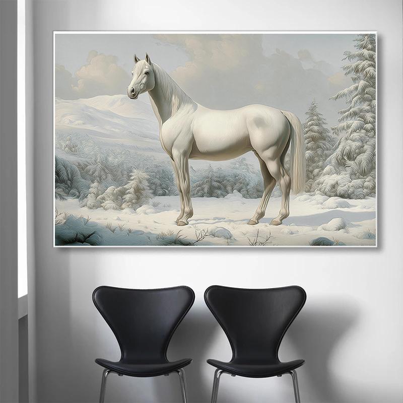 Minimal Landscape Vintage Winter Posters Tree Sketch Farmhouse Modern Prints Canvas Painting Wall Picture Home Living Room Decor