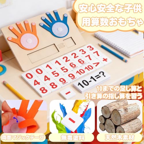 [New for 2026] Finger Math Toys, Learning Toys, Math Toys, Educational Montessori Toys for Boys and Girls, Math Manipulatives, Preschool, Felt Finger