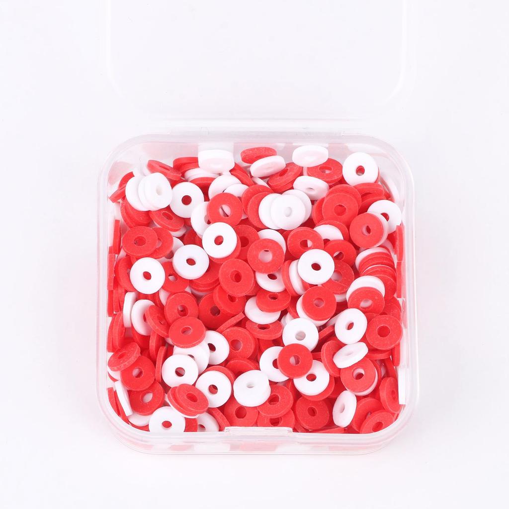 500pcs 6mm Clay Beads Slice Polymer Clay Spacer Beads Chip Disk Round Heishi Beads For Jewelry Making DIY Handmade Accessories