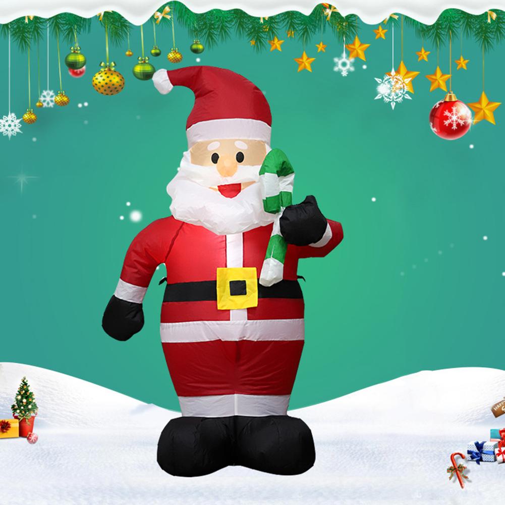 LED Inflatable Cute Air Blown Up  Festival Theme Lighted Giant Model Ornament Decorative Cartoon  Christmas New Year Gifts