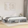 VidaXL Bed Frames Sonoma Grey 180x200 Cm Engineered Wood, Bedroom Furniture, Double Bed, Slatted Base, Bed, Frame 3295455