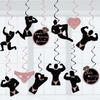 Bachelorette Party Decorations 24pcs Hanging Swirls Decorations Bachelor Party Streamers Funny Male Bridal Shower Party Supplies Bride Party Ceiling