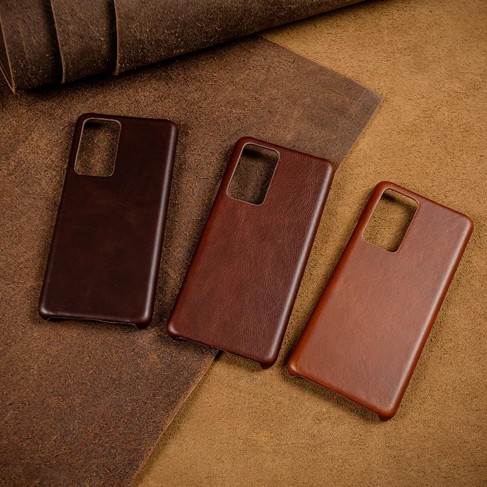 Genuine Leather Phone Case For Xiaomi 17T Pro Hand Made Oil Wax Cover Pattern Mi 12X 12Pro 12S Ultra 12Mini 12 Lite Poco Series