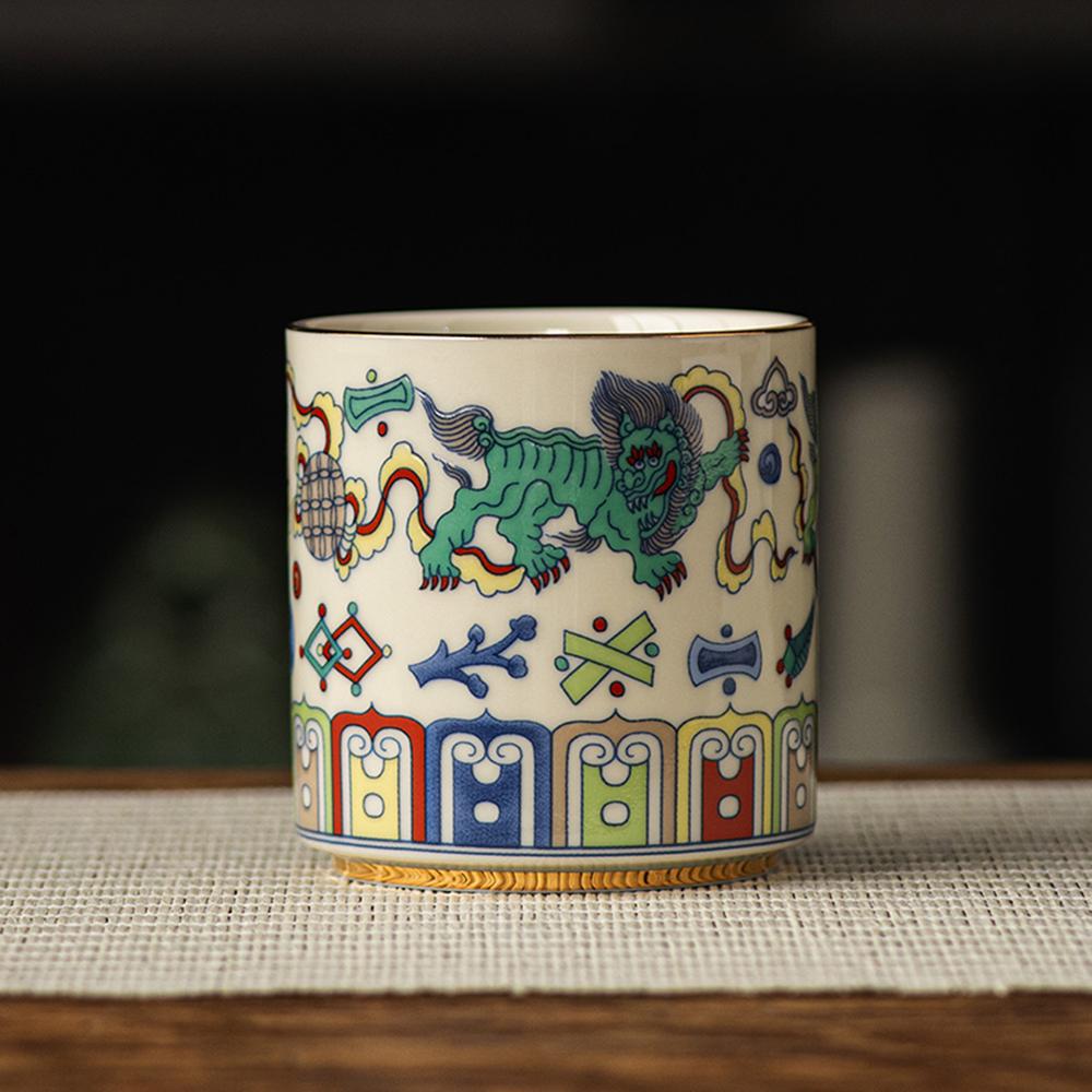 Chinese Retro Ceramic Teapot, Household Tea Infuser with Strainer, Restaurant Tea Kettle, China-Chic Style Ceramics Tea Set