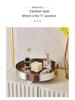 Nordic Round Coffee Table Tray for Ornaments, Aromatherapy, Perfume, and Cosmetics Storage.