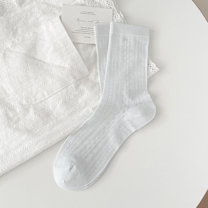 Ballet-style Stockings - Mid-length Socks for Summer, Lightweight, Mesh Fabric, No Bones, Breathable, Multi-layered Socks
