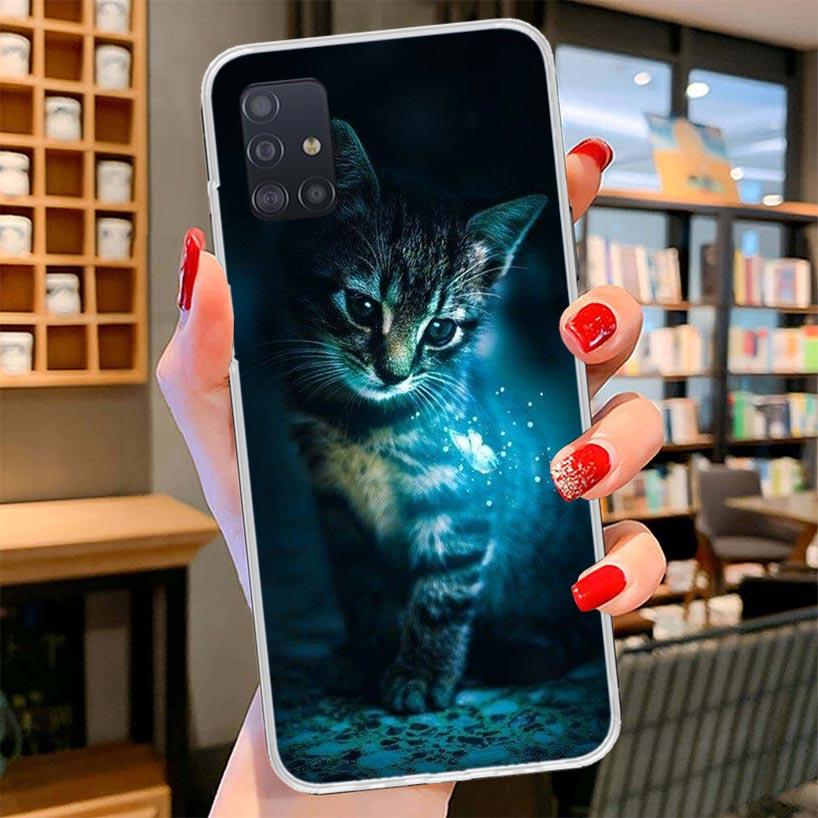 Cool Animal Big Cat Tiger Cover Phone Case For Samsung Galaxy A12 A22 A32 A52 A72 A02S Phone Case Note 20 Ultra 10 S10 Plus A51