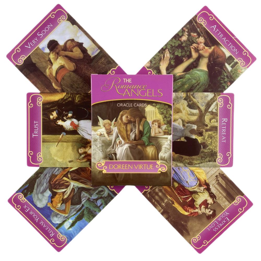 English The Romance Angles Oracle Spanish Los Angeles Del Amor Oracle Cards Tarot Deck Board Games For Party