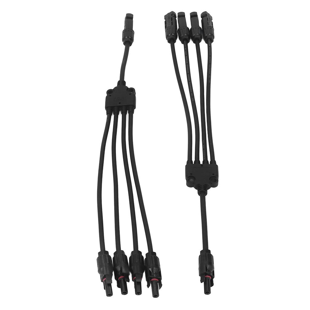 2 PCS Y Branch Solar Connectors 1 To 4 Splitter PV Parallel Connector Solar Cable Wire Plug 1000V