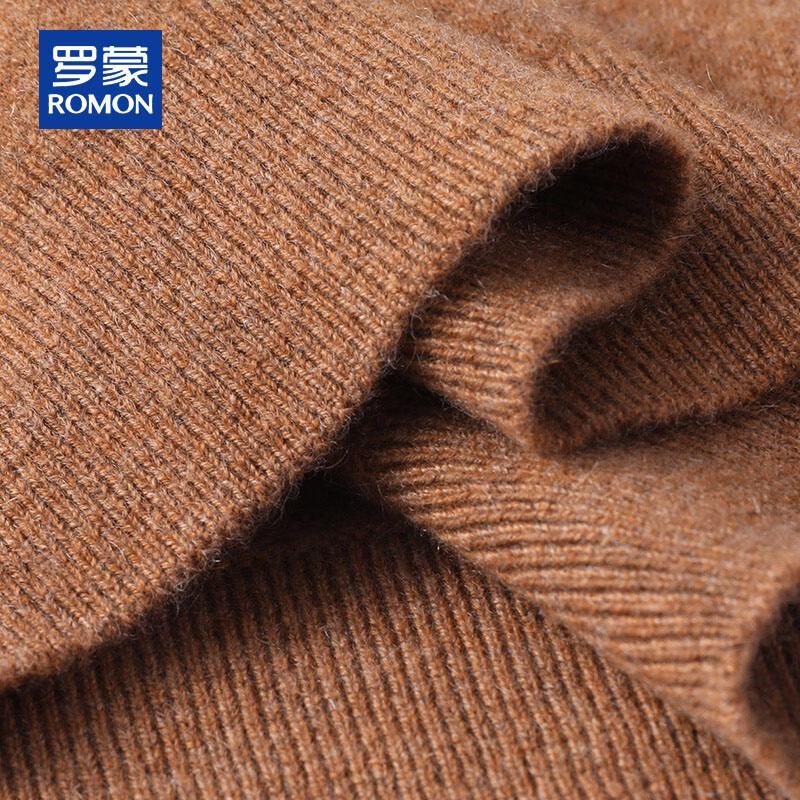 ROMON Men's 100% Pure Cashmere Round Neck Pullover Sweater