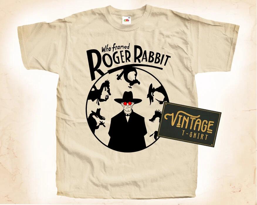 Who Framed Roger Rabbit V2 T-SHIRT Tee Poster Vintage Natural Shirt S to 5XL 3XL