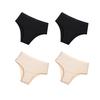 4Pcs/Set Cotton Underwear for Women High Rise Panties Soild Colour Stretch Briefs Ladies Half Cover Briefs Soft Sexy Lingerie
