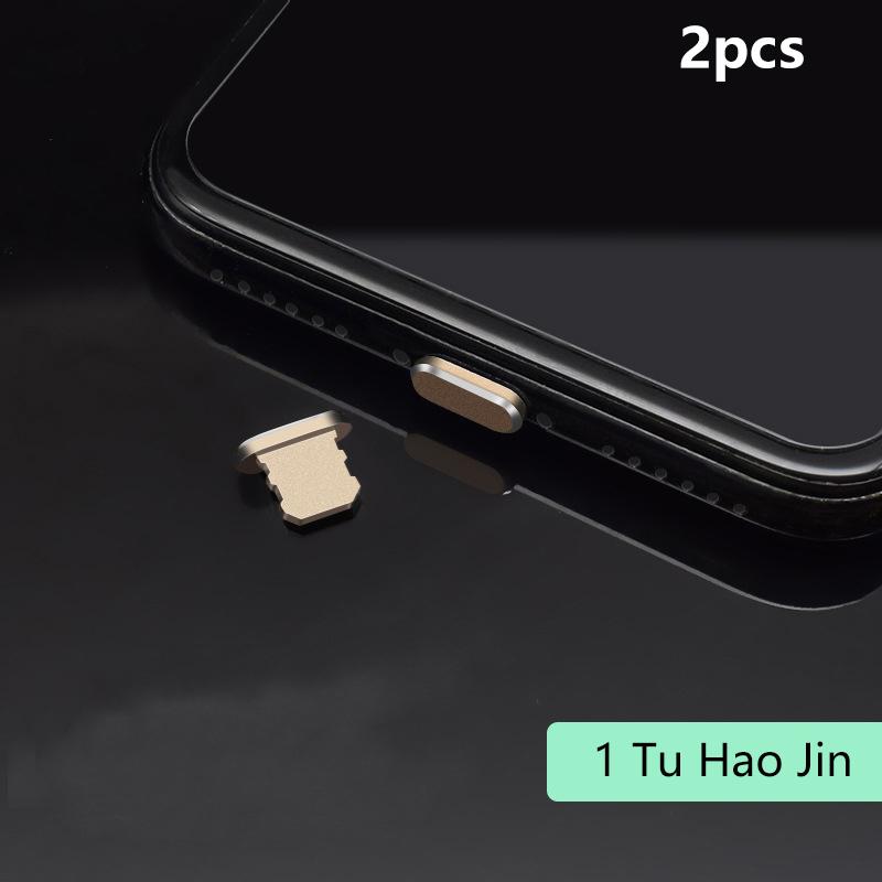 2Pcs Aluminum Alloy Anti Dust Plug For 14 13 12 Pro Max 11 Mini Xr 8 Plus Series Lightning Port Cove