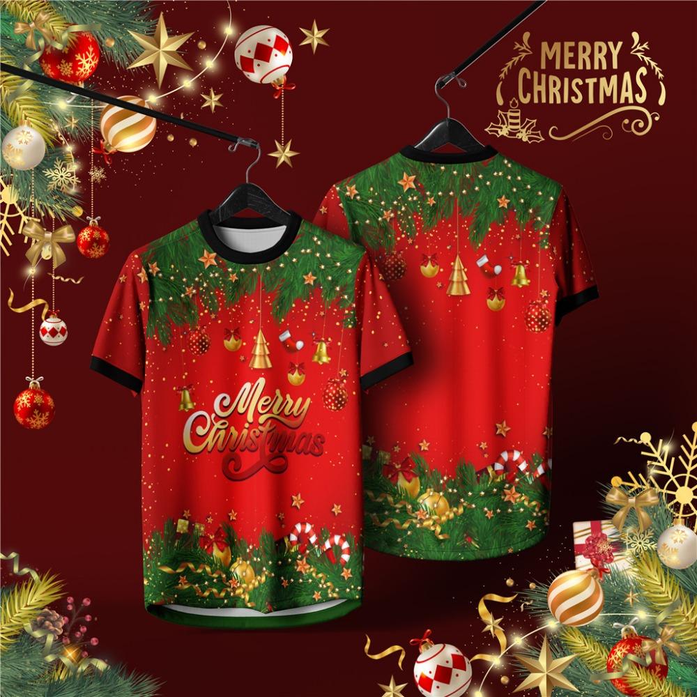 

Carbon neutral Christmas T-shirt for children, loose and environmentally friendly snowflake top 140