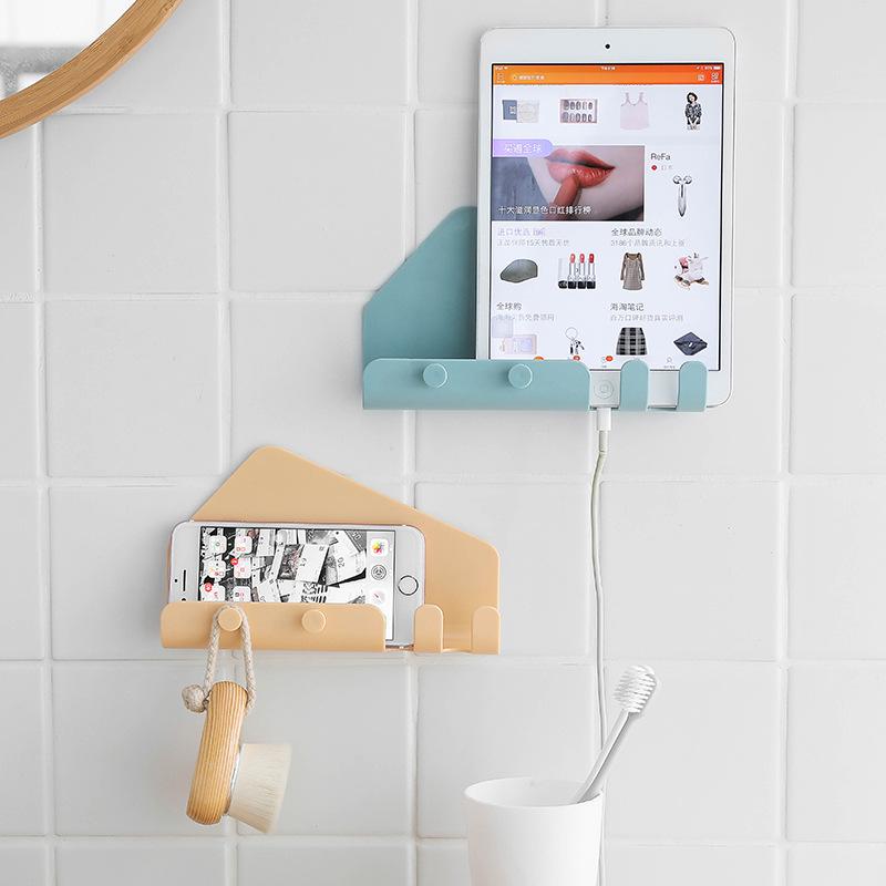 

Wall Mounted Charging Bracket Stand Holder For iPad Mobile Cell Phone Tablet Adhesive Support Shelf Whosale&Dropship білий