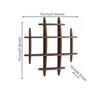 Wooden Wall Display Shelf Versatile for Reading Area, Entryway