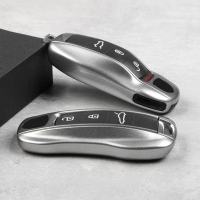 Étui pour clé pour Porsche Taycan 911 Paramela Macan Cayenne 718 GT Argent, Étui de remplacement