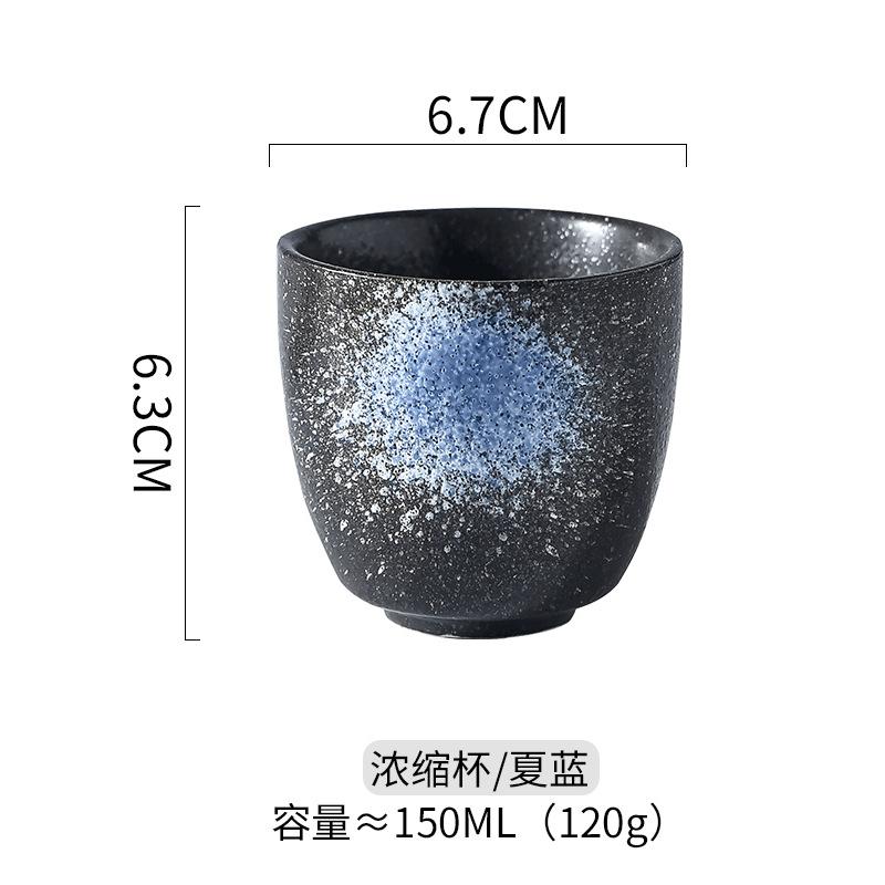 Japanese Style Ceramic Water Mugs Vintage Single Pottery Kung Fu Tea Cups Drinkware Coffee Cups Wine Mug Small Water Mugs New