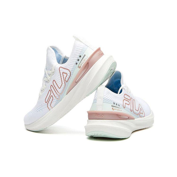 FILA Athletics Vola 200 Elegant Retro Fabric Low-Top Marathon Running Shoes Women sneaker Bright-White A12W112202FBW