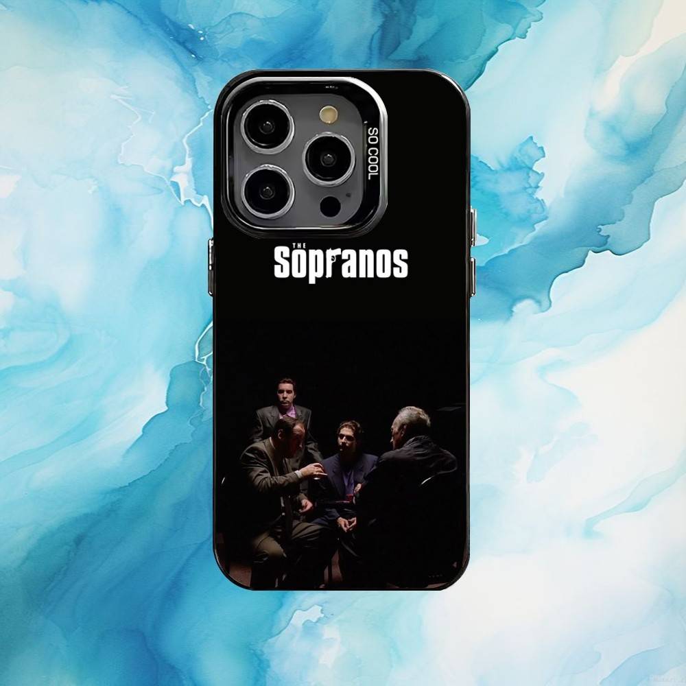 The S-Sopranos TV Phone Case For iPhone17,16,15,14,13,12,11 Plus,Pro Max Black Candy silver phone case