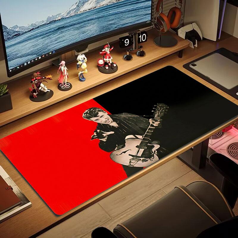 Bon Jovi Rock Legend Large Size Mouse Pad Large Gaming Table Cushion Nonslip Laptop Tablet Big Mousepad Xxl Mat Mini Pc Playmat With Lock Edge