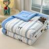 KDJEIKZ New Washable Cotton 3D Quilted Bean Blanket With Soybean Fiber Can Be Machine Washable Lightweight Luxury Cover Blanket